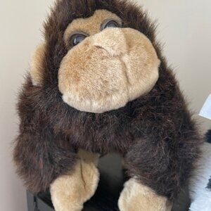Chunky Baby Plush Orangutan Monkey Brown Stuffed Animal  11 in  NWOT